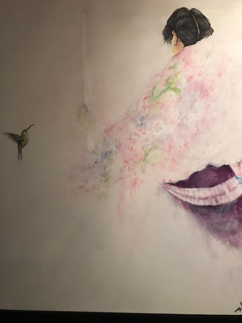 Artwork inspired by Tzotzil religious rituals. Akio Hanafuji