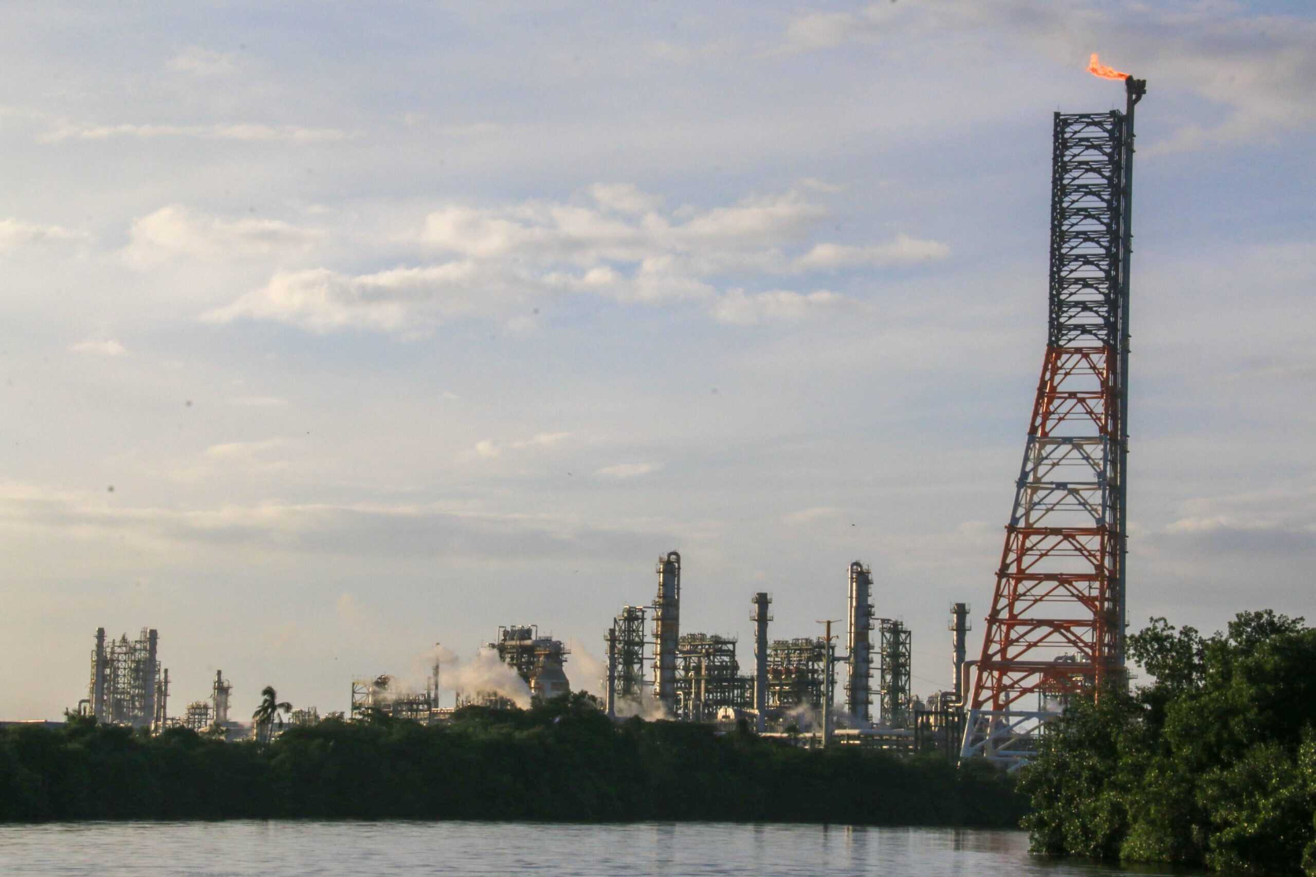 The Olmeca refinery seen from a distance