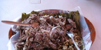 Plate of Hidalgo barbacoa