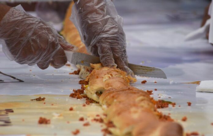 massive torta de chorizo