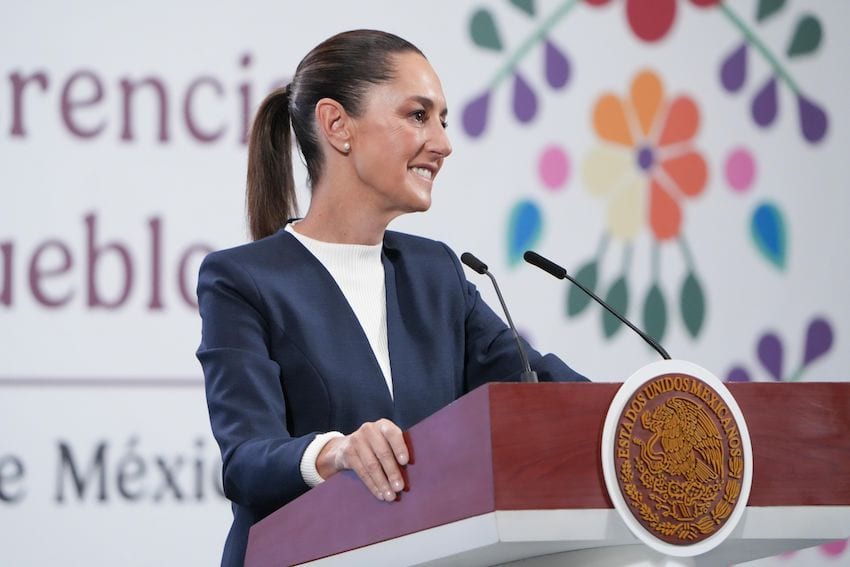 On her return from the G7, the president emphasized on Wednesday how well everyone speaks of Mexico.