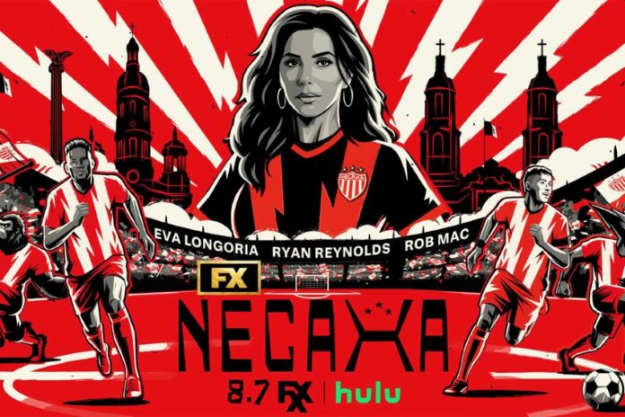 poster of woman and soccer players