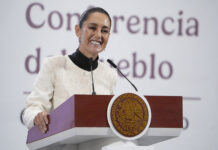 Sheinbaum at her morning press conference