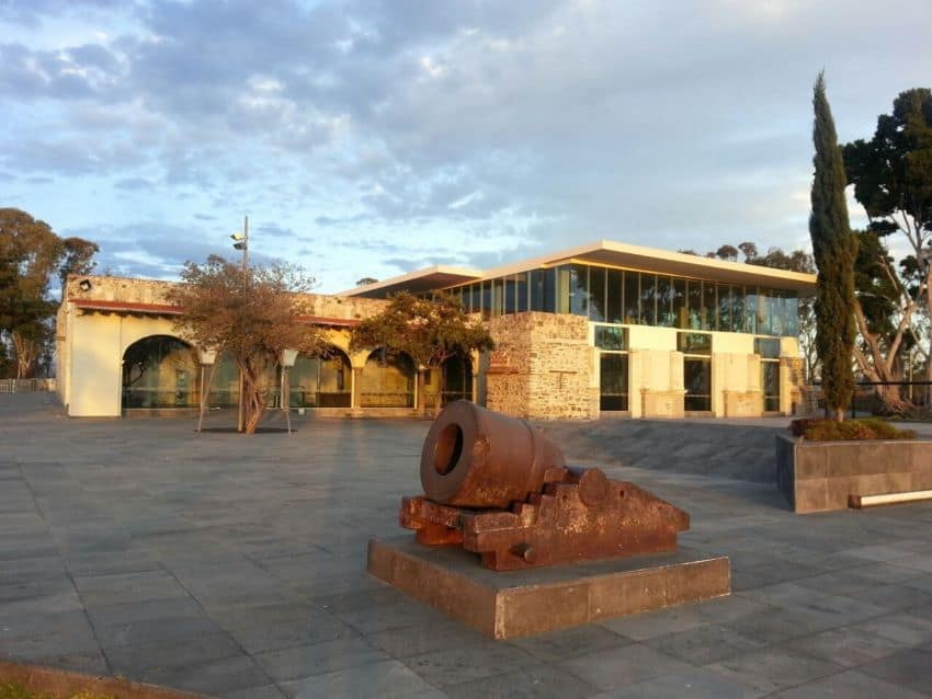 Courtyard of Museo del Fuerte de Guadalupe in Puebla