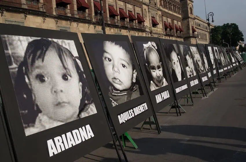 A memorial for the 49 children and babies killed at ABC Daycare