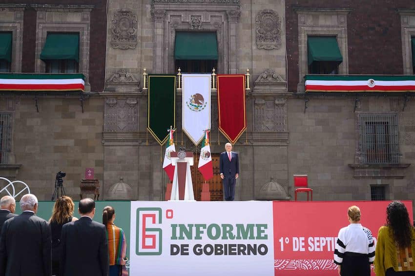 AMLO gave his sixth report to the nation exactly one month before the end of his six-year term as president.