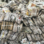 Piles of old newspapers