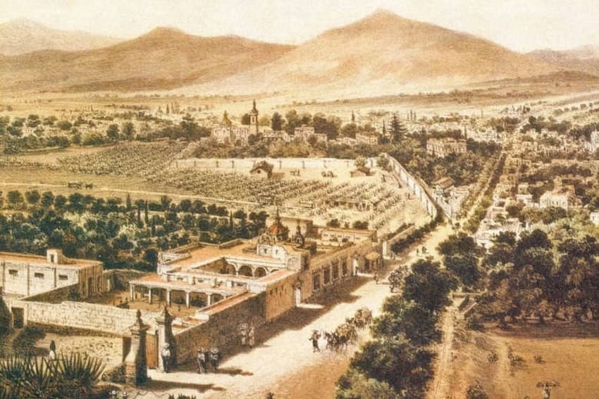 Santa Catalina del Arenal hacienda, on the land that is now Condesa, Mexico City