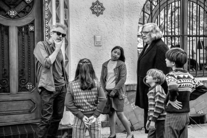 A scene from the filming of Roma (No. 46) by Alfonso Cuarón