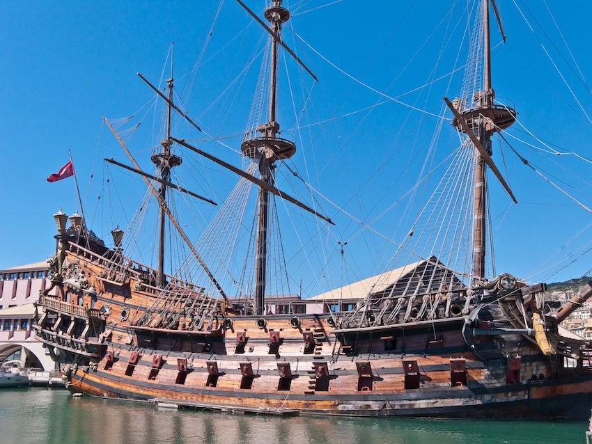 A Spanish galleon