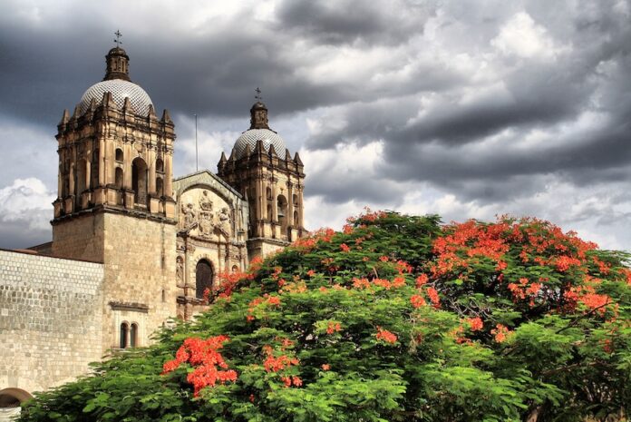 A cathedral in central Oaxaca city