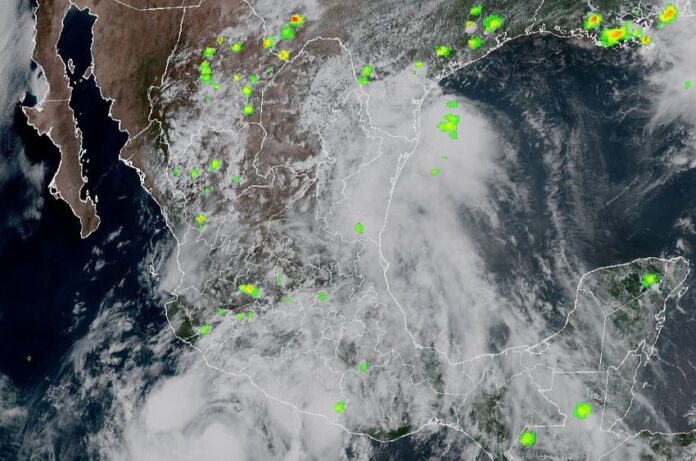 At 9 a.m. on Monday, Flossie was centered about 160 miles (255 kilometers) south of Zihuatanejo, Guerrero, and was moving parallel to Mexico's southwestern coastline at 10 mph (16 kph).