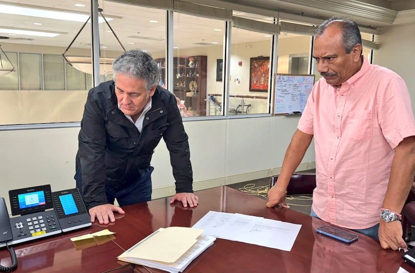 Mexican Consul in Orlando Juan Sabines Guerrero met with the father of Carlos and Alejandro Martín González, Mexican citizens with valid U.S. visas who were detained by U.S. immigration officials and sent to Alligator Alcatraz.