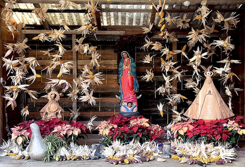 A traditional Mexican altar