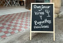 Where to drink good wine in the heart of tequila country A billboard outside an open restaurant