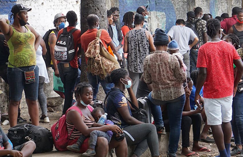 Migrants in Tapachula, Chiapas.