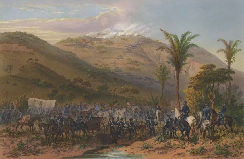 Painting of Battle of Cerro Gordo