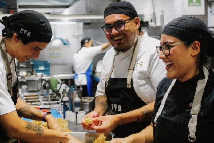 Chefs at Los Danzantes.