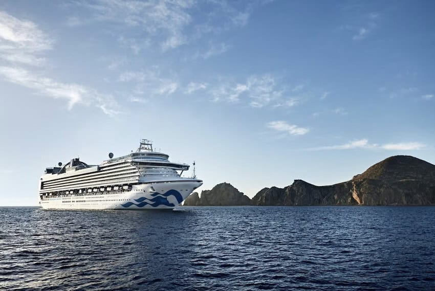 A cruise ship in Los Cabos