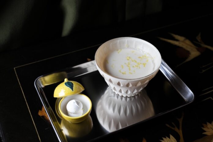 a cocktail served on a silver tray at Selva, one of the 50 best bars Mexico