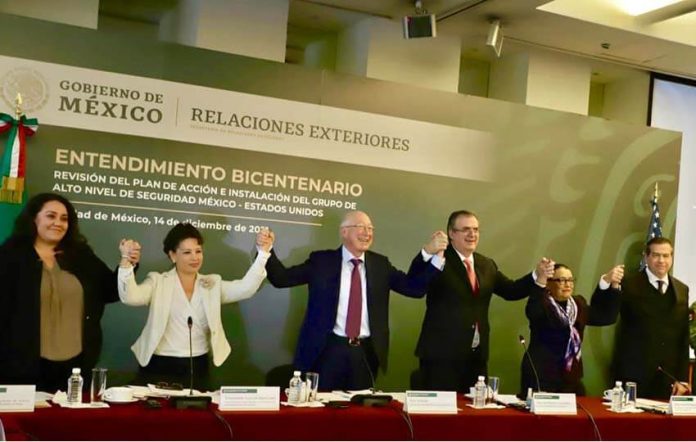 celebration of US-Mexico bilateral security plan