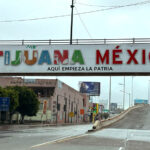 A welcome sign to Tijuana, Mexico