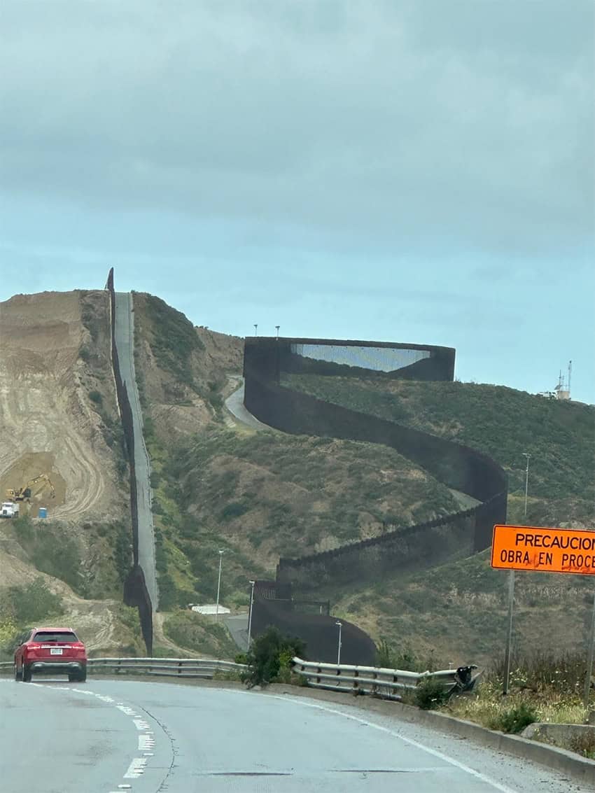 The Tijuana San Diego border wall