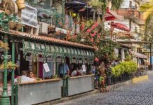 What’s on in Puerto Vallarta in July? A street in Puerto Vallarta's Zona Romantica